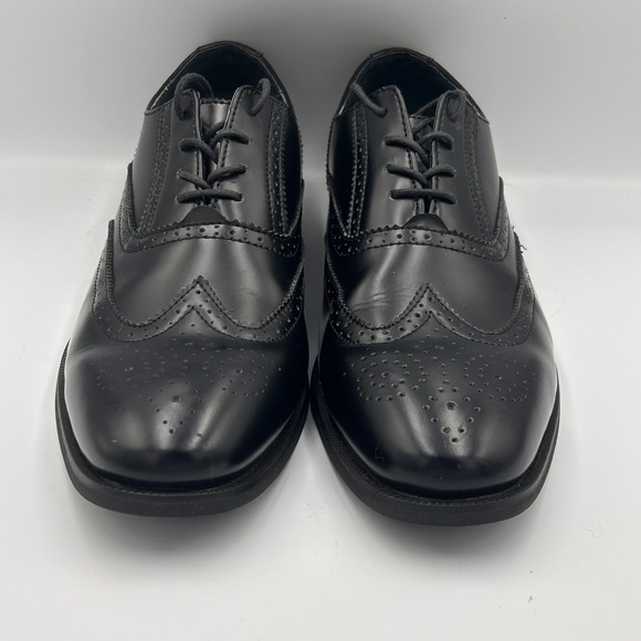 Bass & Co Mens Wingtip Oxford Dress Shoes 11.5 D Formal Darien Black Leather